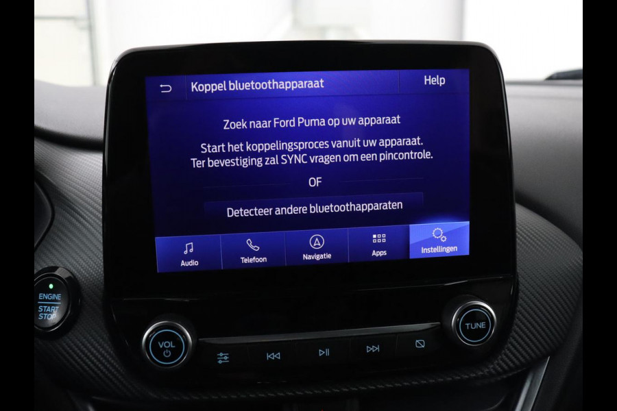 Ford Puma 1.0 EcoBoost Hybrid ST-Line X | Carplay | Half leder | B&O Sound | Navigatie | Climate control | Full LED | Cruise control | Parkeerhulp | 18'' | Digital Cockpit | Bluetooth | Keyless Start