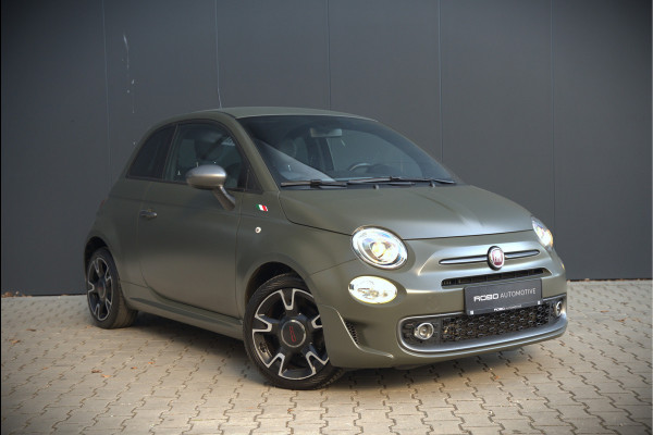 Fiat 500 0.9 TwinAir Turbo Sport | Mat Groen | Apple Carplay | Parkeersensoren | Navigatie | Climate Control | Digitale Tellers | Groot Scherm | Cruise Control | LED