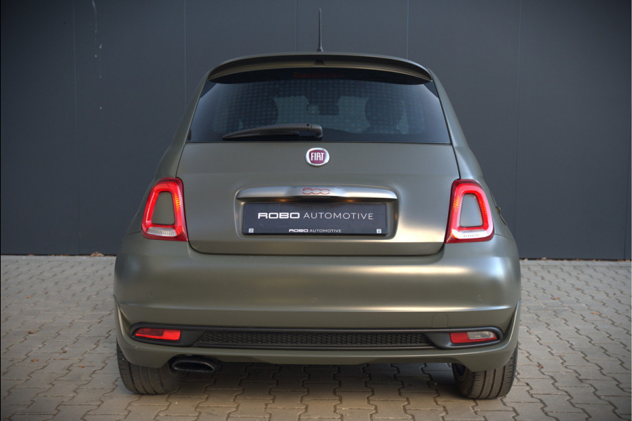 Fiat 500 0.9 TwinAir Turbo Sport | Mat Groen | Apple Carplay | Parkeersensoren | Navigatie | Climate Control | Digitale Tellers | Groot Scherm | Cruise Control | LED