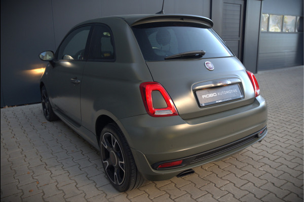 Fiat 500 0.9 TwinAir Turbo Sport | Mat Groen | Apple Carplay | Parkeersensoren | Navigatie | Climate Control | Digitale Tellers | Groot Scherm | Cruise Control | LED