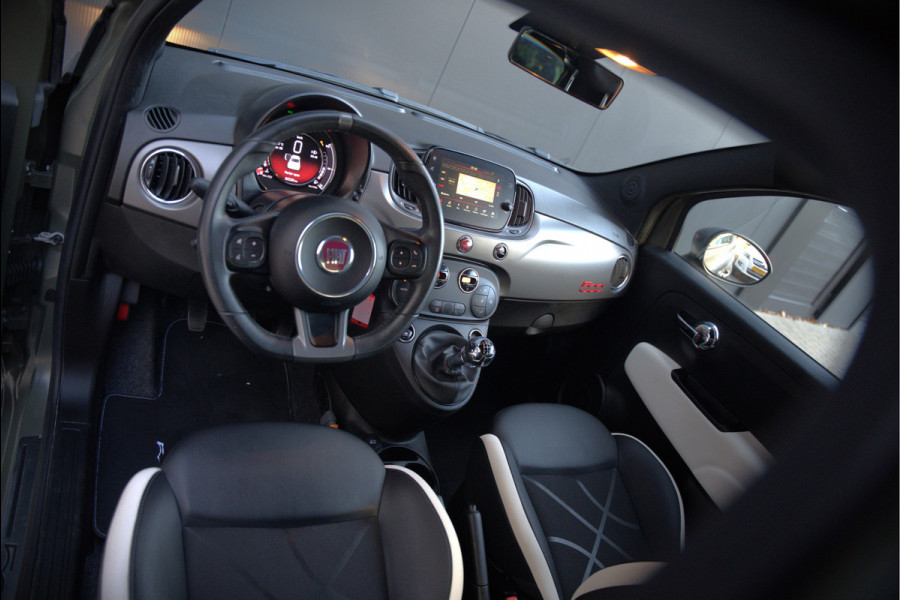 Fiat 500 0.9 TwinAir Turbo Sport | Mat Groen | Apple Carplay | Parkeersensoren | Navigatie | Climate Control | Digitale Tellers | Groot Scherm | Cruise Control | LED