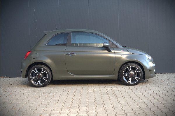 Fiat 500 0.9 TwinAir Turbo Sport | Mat Groen | Apple Carplay | Parkeersensoren | Navigatie | Climate Control | Digitale Tellers | Groot Scherm | Cruise Control | LED