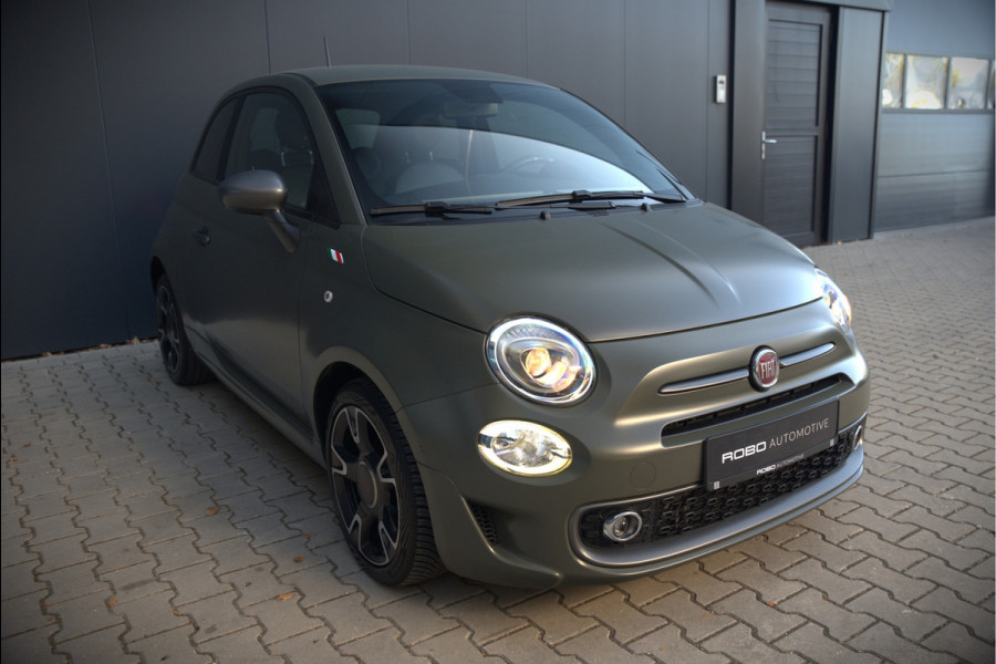 Fiat 500 0.9 TwinAir Turbo Sport | Mat Groen | Apple Carplay | Parkeersensoren | Navigatie | Climate Control | Digitale Tellers | Groot Scherm | Cruise Control | LED
