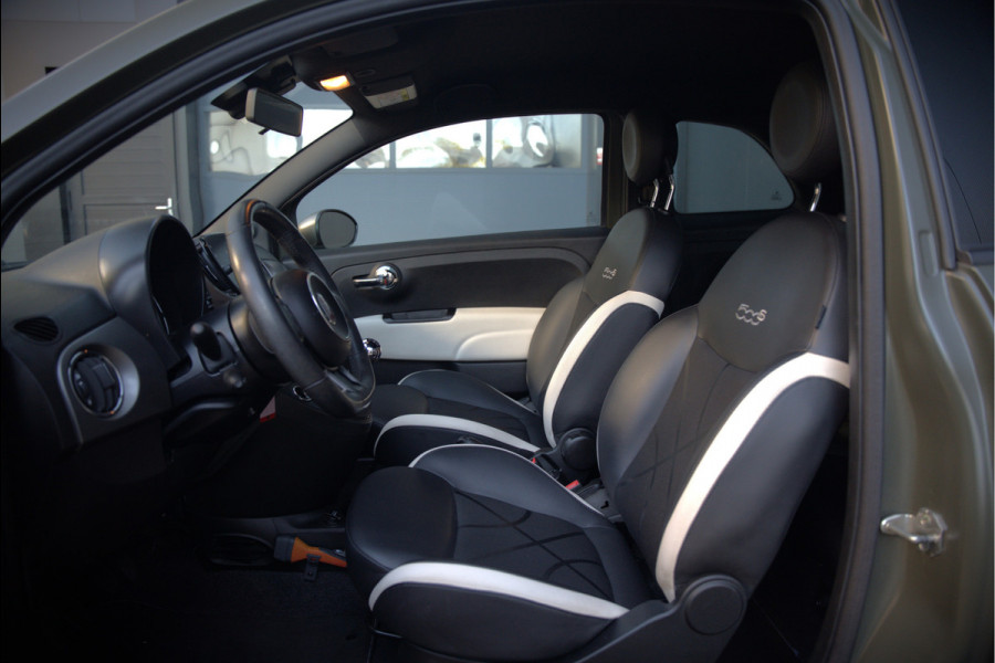 Fiat 500 0.9 TwinAir Turbo Sport | Mat Groen | Apple Carplay | Parkeersensoren | Navigatie | Climate Control | Digitale Tellers | Groot Scherm | Cruise Control | LED