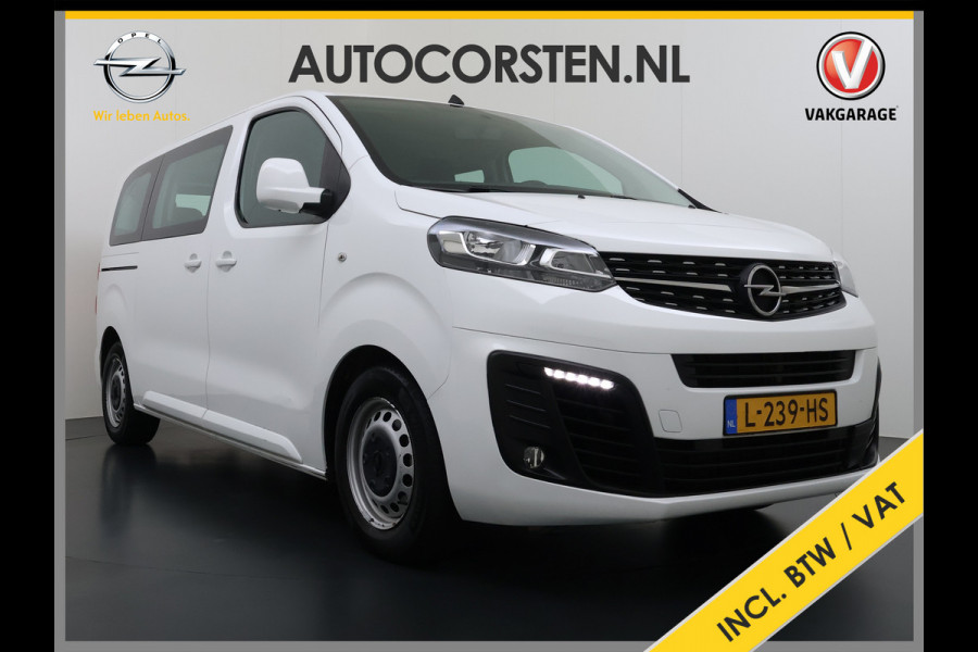 Opel Vivaro E L2H1 9-Persoons SOH 99% 50kWh Trekhaak Navi Airco Apple Carplay Android Auto Pdc Cruise Control Led Schuifdeur Isofix Bluetooth Dealeronderhouden 1e Eigenaar Origineel Nederlandse Bus