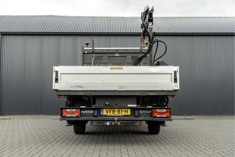 Iveco Daily 35S18D 375 | 3.0 180PK | Hiab 013 | 3.5T Trekgewicht | Automaat | Climate | Camera | Euro 6