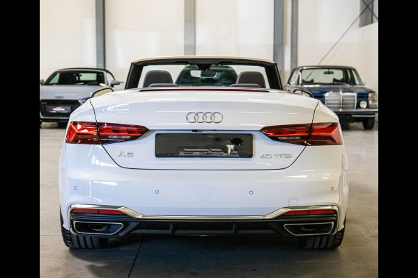Audi A5 Cabriolet 40 Tfsi S-Tronic (150kW/204pk) ** MATRIX, VIRTUAL, 3-zone AIRCO, 20-inch LMV, MASSAGE ** Vol. AUDI Onderh. - UNFALLFREI ** ** INFORMEER OOK NAAR ONZE AANTREKKELIJKE FINANCIAL-LEASE TARIEVEN **