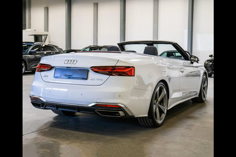 Audi A5 Cabriolet 40 Tfsi S-Tronic (150kW/204pk) ** MATRIX, VIRTUAL, 3-zone AIRCO, 20-inch LMV, MASSAGE ** Vol. AUDI Onderh. - UNFALLFREI ** ** INFORMEER OOK NAAR ONZE AANTREKKELIJKE FINANCIAL-LEASE TARIEVEN **
