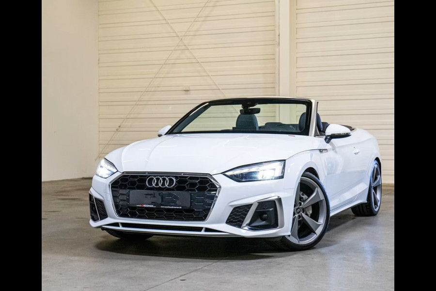 Audi A5 Cabriolet 40 Tfsi S-Tronic (150kW/204pk) ** MATRIX, VIRTUAL, 3-zone AIRCO, 20-inch LMV, MASSAGE ** Vol. AUDI Onderh. - UNFALLFREI ** ** INFORMEER OOK NAAR ONZE AANTREKKELIJKE FINANCIAL-LEASE TARIEVEN **