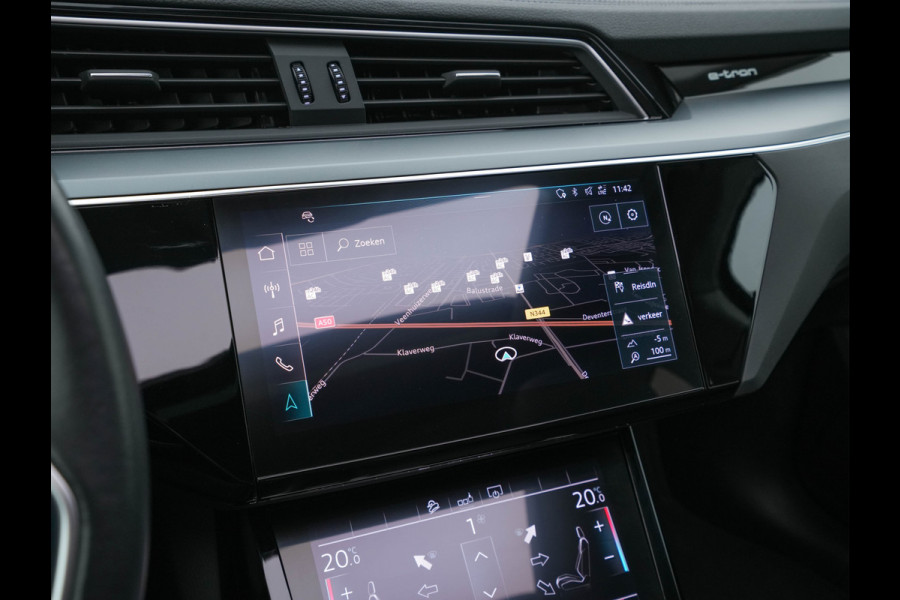 Audi e-tron 50 Quattro Advanced [ 3-Fase-11kW ] (INCL-BTW) *HEATPUMP | PANO | LEATHER | DIGI-COCKPIT | FULL-LED | MEMORY-PACK |  KEYLESS | NAVI-FULLMAP | TOWBAR | SHIFTPADDLES | COMFORTSEATS | 20"ALU*