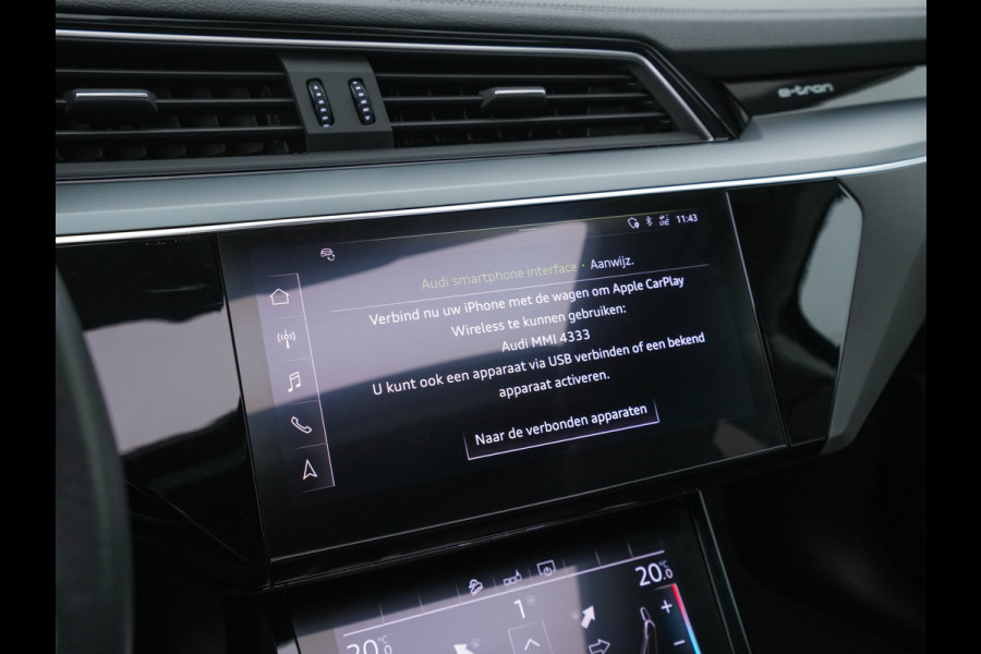 Audi e-tron 50 Quattro Advanced [ 3-Fase-11kW ] (INCL-BTW) *HEATPUMP | PANO | LEATHER | DIGI-COCKPIT | FULL-LED | MEMORY-PACK |  KEYLESS | NAVI-FULLMAP | TOWBAR | SHIFTPADDLES | COMFORTSEATS | 20"ALU*