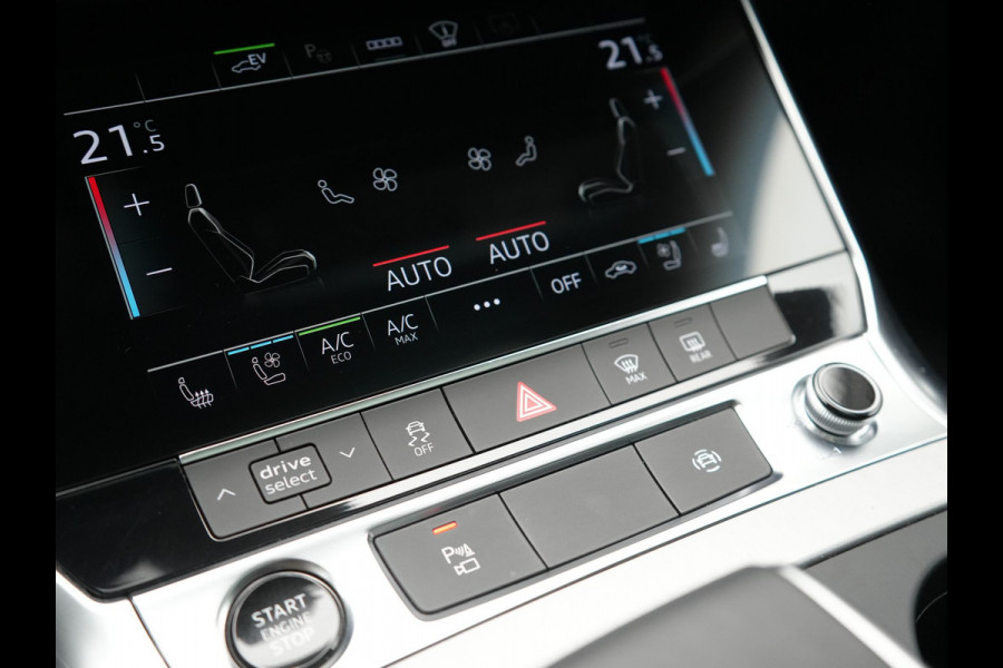 Audi A6 Avant 50 TFSI e Quattro 2x S Line PHEV 300pk Dealer O.H. | Trekhaak Af Fabriek | Panodak | Head Up | Adaptive Cruise | Matrix LED | Bang & Olufsen | Lederen Comfortzetels Memory & Ventilatie | Camera | Keyless | Blis | 20"L.M | Plug In Hybrid |