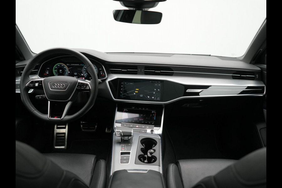 Audi A6 Avant 50 TFSI e Quattro 2x S Line PHEV 300pk Dealer O.H. | Trekhaak Af Fabriek | Panodak | Head Up | Adaptive Cruise | Matrix LED | Bang & Olufsen | Lederen Comfortzetels Memory & Ventilatie | Camera | Keyless | Blis | 20"L.M | Plug In Hybrid |
