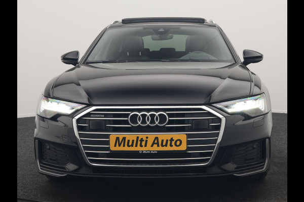 Audi A6 Avant 50 TFSI e Quattro 2x S Line PHEV 300pk Dealer O.H. | Trekhaak Af Fabriek | Panodak | Head Up | Adaptive Cruise | Matrix LED | Bang & Olufsen | Lederen Comfortzetels Memory & Ventilatie | Camera | Keyless | Blis | 20"L.M | Plug In Hybrid |