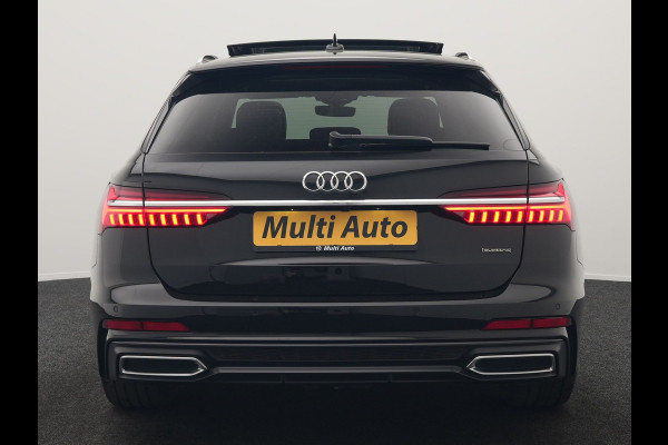Audi A6 Avant 50 TFSI e Quattro 2x S Line PHEV 300pk Dealer O.H. | Trekhaak Af Fabriek | Panodak | Head Up | Adaptive Cruise | Matrix LED | Bang & Olufsen | Lederen Comfortzetels Memory & Ventilatie | Camera | Keyless | Blis | 20"L.M | Plug In Hybrid |