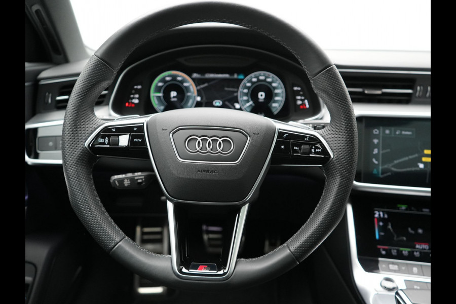 Audi A6 Avant 50 TFSI e Quattro 2x S Line PHEV 300pk Dealer O.H. | Trekhaak Af Fabriek | Panodak | Head Up | Adaptive Cruise | Matrix LED | Bang & Olufsen | Lederen Comfortzetels Memory & Ventilatie | Camera | Keyless | Blis | 20"L.M | Plug In Hybrid |