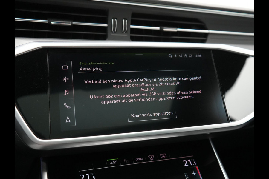 Audi A6 Avant 50 TFSI e Quattro 2x S Line PHEV 300pk Dealer O.H. | Trekhaak Af Fabriek | Panodak | Head Up | Adaptive Cruise | Matrix LED | Bang & Olufsen | Lederen Comfortzetels Memory & Ventilatie | Camera | Keyless | Blis | 20"L.M | Plug In Hybrid |