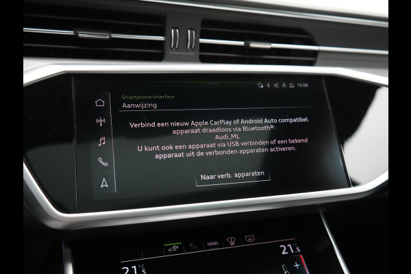 Audi A6 Avant 50 TFSI e Quattro 2x S Line PHEV 300pk Dealer O.H. | Trekhaak Af Fabriek | Panodak | Head Up | Adaptive Cruise | Matrix LED | Bang & Olufsen | Lederen Comfortzetels Memory & Ventilatie | Camera | Keyless | Blis | 20"L.M | Plug In Hybrid |