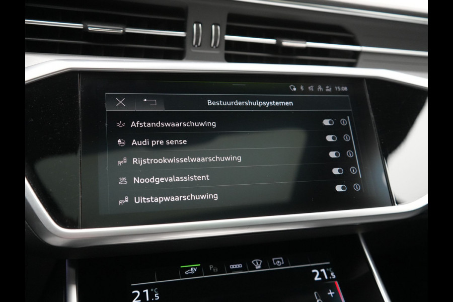 Audi A6 Avant 50 TFSI e Quattro 2x S Line PHEV 300pk Dealer O.H. | Trekhaak Af Fabriek | Panodak | Head Up | Adaptive Cruise | Matrix LED | Bang & Olufsen | Lederen Comfortzetels Memory & Ventilatie | Camera | Keyless | Blis | 20"L.M | Plug In Hybrid |