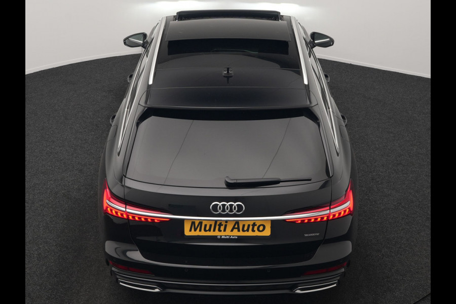 Audi A6 Avant 50 TFSI e Quattro 2x S Line PHEV 300pk Dealer O.H. | Trekhaak Af Fabriek | Panodak | Head Up | Adaptive Cruise | Matrix LED | Bang & Olufsen | Lederen Comfortzetels Memory & Ventilatie | Camera | Keyless | Blis | 20"L.M | Plug In Hybrid |