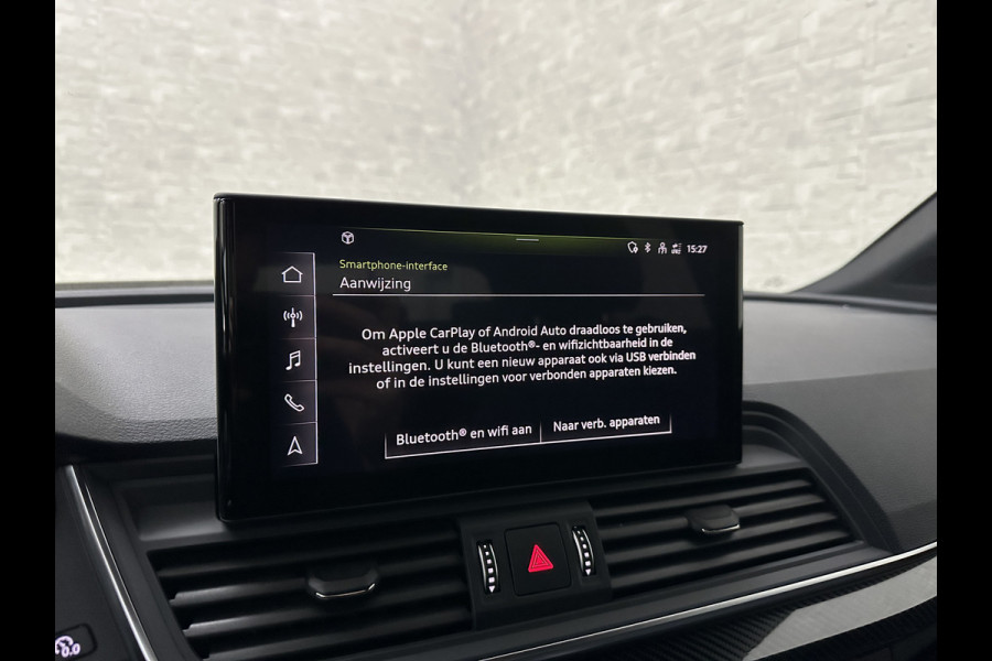 Audi Q5 50 TFSI e 300PK | Luchtvering | B&O Sound | Leder | Carbon | Sportstoelen | Carplay | Zwarte Hemel | Standkachel | Stoelverwarming | 3-Zone Clima | Black-Optic | Zonwering | Virtual Cockpit | LED | Autom. Achterklep | Bovag Garantie |