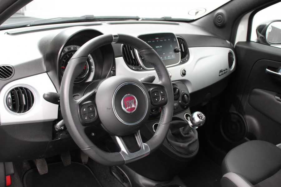 Fiat 500 1.0 Hybrid Sport Connect Navigatie Apple Carplay/Android Auto Airco Dab Sportstoelen Cruise Control Lichtmetalen Velgen