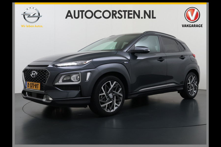 Hyundai Kona 1.6GDI HEV Hybride Premium Adap.Cruise Leder+Verwarming+Ventilatie Head-Up Display Camera Apple Carplay Android Auto Navi Ecc Pd Keyless Blind-Spot Lane Assist Achterbank+Stuur verwarming Krell®-Audio Isofix DAB Lmv 18" Origineel Nederlandse Auto