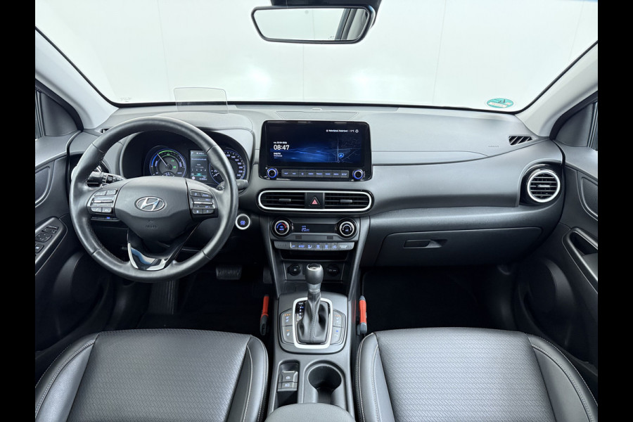 Hyundai Kona 1.6GDI HEV Hybride Premium Adap.Cruise Leder+Verwarming+Ventilatie Head-Up Display Camera Apple Carplay Android Auto Navi Ecc Pd Keyless Blind-Spot Lane Assist Achterbank+Stuur verwarming Krell®-Audio Isofix DAB Lmv 18" Origineel Nederlandse Auto
