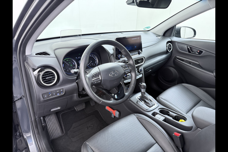 Hyundai Kona 1.6GDI HEV Hybride Premium Adap.Cruise Leder+Verwarming+Ventilatie Head-Up Display Camera Apple Carplay Android Auto Navi Ecc Pd Keyless Blind-Spot Lane Assist Achterbank+Stuur verwarming Krell®-Audio Isofix DAB Lmv 18" Origineel Nederlandse Auto
