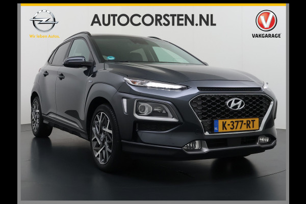 Hyundai Kona 1.6GDI HEV Hybride Premium Adap.Cruise Leder+Verwarming+Ventilatie Head-Up Display Camera Apple Carplay Android Auto Navi Ecc Pd Keyless Blind-Spot Lane Assist Achterbank+Stuur verwarming Krell®-Audio Isofix DAB Lmv 18" Origineel Nederlandse Auto