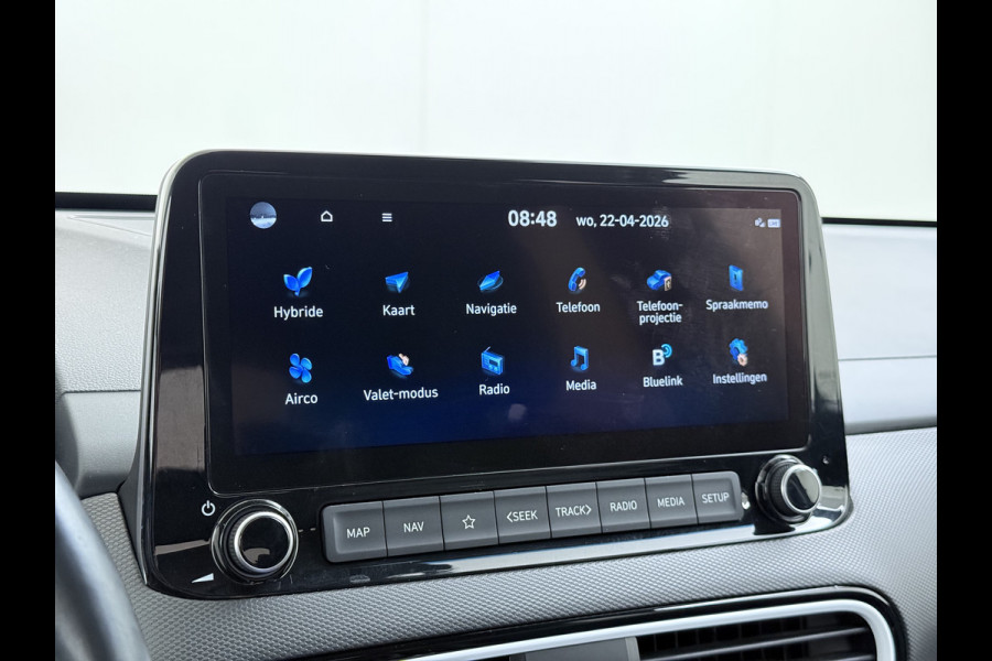 Hyundai Kona 1.6GDI HEV Hybride Premium Adap.Cruise Leder+Verwarming+Ventilatie Head-Up Display Camera Apple Carplay Android Auto Navi Ecc Pd Keyless Blind-Spot Lane Assist Achterbank+Stuur verwarming Krell®-Audio Isofix DAB Lmv 18" Origineel Nederlandse Auto