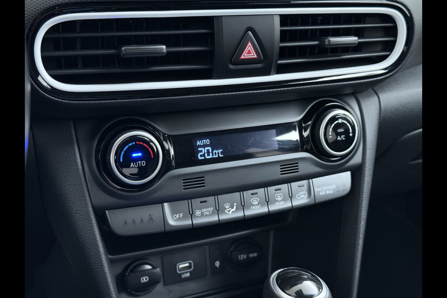 Hyundai Kona 1.6GDI HEV Hybride Premium Adap.Cruise Leder+Verwarming+Ventilatie Head-Up Display Camera Apple Carplay Android Auto Navi Ecc Pd Keyless Blind-Spot Lane Assist Achterbank+Stuur verwarming Krell®-Audio Isofix DAB Lmv 18" Origineel Nederlandse Auto