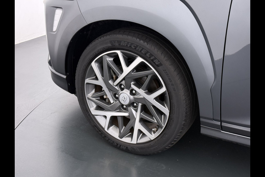 Hyundai Kona 1.6GDI HEV Hybride Premium Adap.Cruise Leder+Verwarming+Ventilatie Head-Up Display Camera Apple Carplay Android Auto Navi Ecc Pd Keyless Blind-Spot Lane Assist Achterbank+Stuur verwarming Krell®-Audio Isofix DAB Lmv 18" Origineel Nederlandse Auto