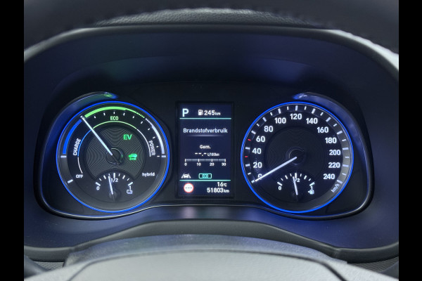 Hyundai Kona 1.6GDI HEV Hybride Premium Adap.Cruise Leder+Verwarming+Ventilatie Head-Up Display Camera Apple Carplay Android Auto Navi Ecc Pd Keyless Blind-Spot Lane Assist Achterbank+Stuur verwarming Krell®-Audio Isofix DAB Lmv 18" Origineel Nederlandse Auto