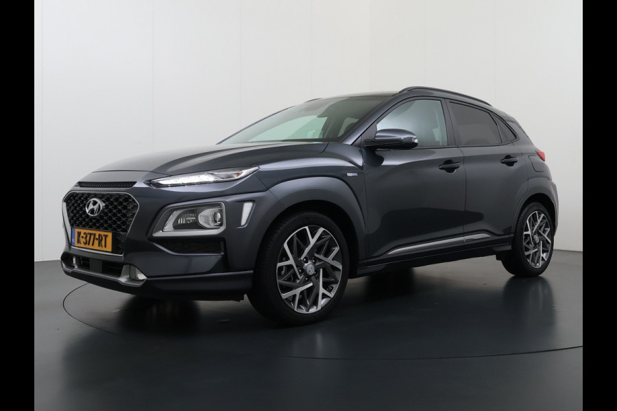 Hyundai Kona 1.6GDI HEV Hybride Premium Adap.Cruise Leder+Verwarming+Ventilatie Head-Up Display Camera Apple Carplay Android Auto Navi Ecc Pd Keyless Blind-Spot Lane Assist Achterbank+Stuur verwarming Krell®-Audio Isofix DAB Lmv 18" Origineel Nederlandse Auto
