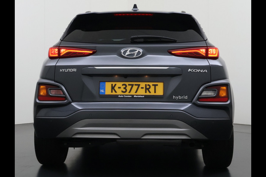 Hyundai Kona 1.6GDI HEV Hybride Premium Adap.Cruise Leder+Verwarming+Ventilatie Head-Up Display Camera Apple Carplay Android Auto Navi Ecc Pd Keyless Blind-Spot Lane Assist Achterbank+Stuur verwarming Krell®-Audio Isofix DAB Lmv 18" Origineel Nederlandse Auto