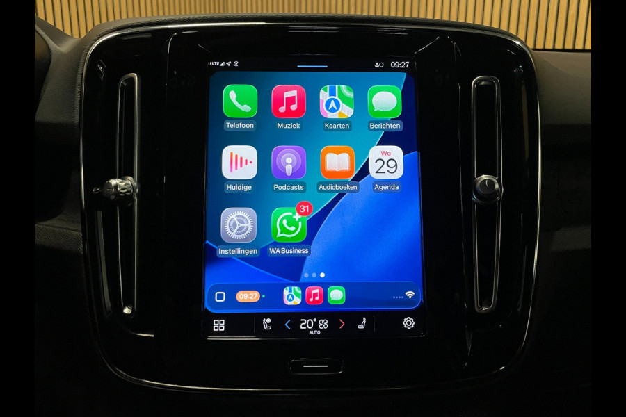 Volvo XC40 Recharge Plus 70 kWh|90%SOH|BLACK|ACC|CAMERA|CARPLAY/ANDROID AUTO|STOEL+STUURVERW|ELEK.KLEP|NL-AUTO|NAP|INC.BTW|1e EIG|