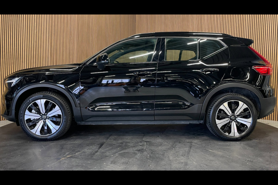 Volvo XC40 Recharge Plus 70 kWh|90%SOH|BLACK|ACC|CAMERA|CARPLAY/ANDROID AUTO|STOEL+STUURVERW|ELEK.KLEP|NL-AUTO|NAP|INC.BTW|1e EIG|