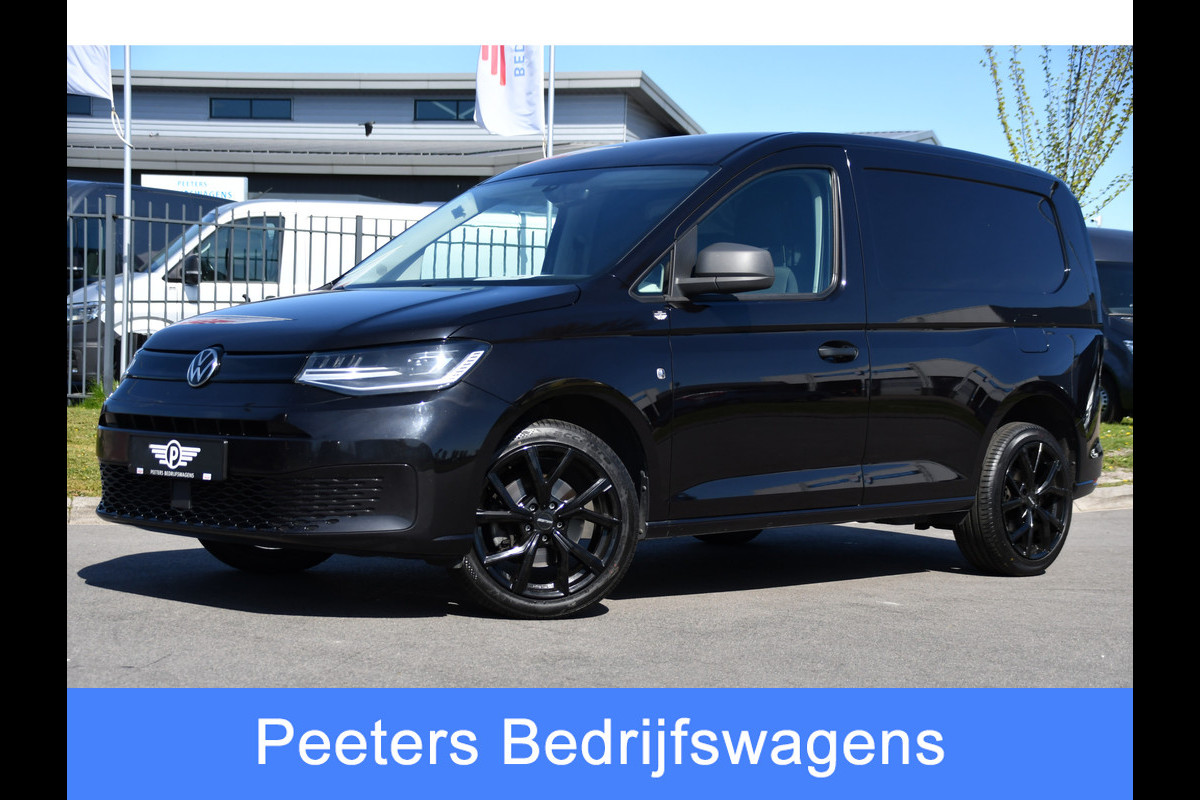 Volkswagen Caddy Cargo 2.0 TDI Black Edition MARGE! Cruise, Carplay, LED, 122pk, Automaat, Nieuw staat! Sensoren, Multimedia, Uniek!