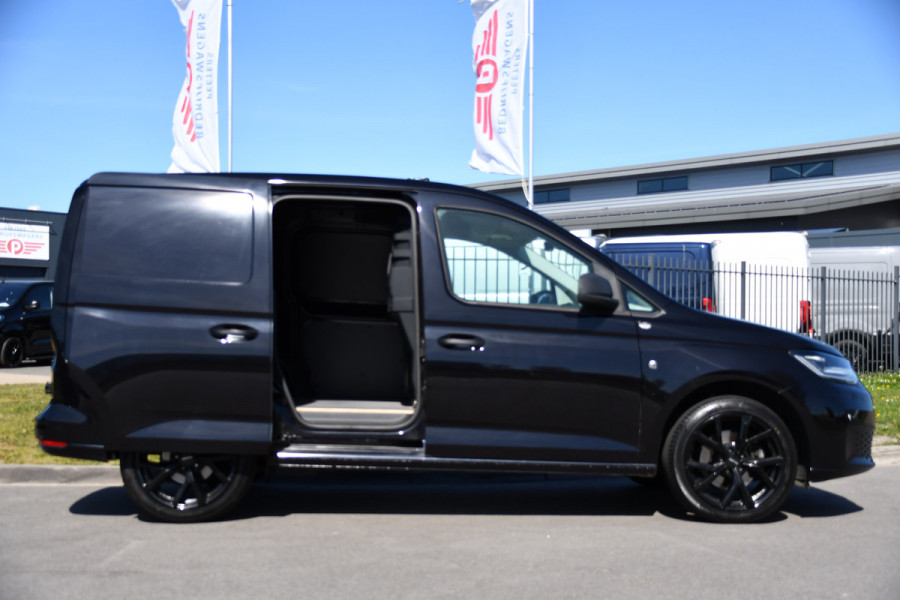 Volkswagen Caddy Cargo 2.0 TDI Black Edition MARGE! Cruise, Carplay, LED, 122pk, Automaat, Nieuw staat! Sensoren, Multimedia, Uniek!