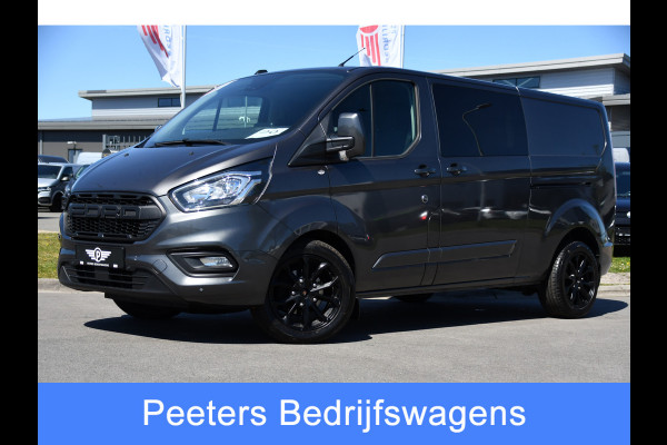 Ford Transit Custom 300 2.0 TDCI L2H1 Limited DC PB Edition Adaptieve Cruise, Camera, Carplay, LED, 2 x Schuifdeur, Automaat, Trekhaak, 130pk, Stoelverwarming, Dodehoek, Uniek!