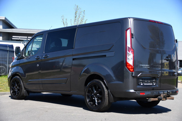 Ford Transit Custom 300 2.0 TDCI L2H1 Limited DC PB Edition Adaptieve Cruise, Camera, Carplay, LED, 2 x Schuifdeur, Automaat, Trekhaak, 130pk, Stoelverwarming, Dodehoek, Uniek!