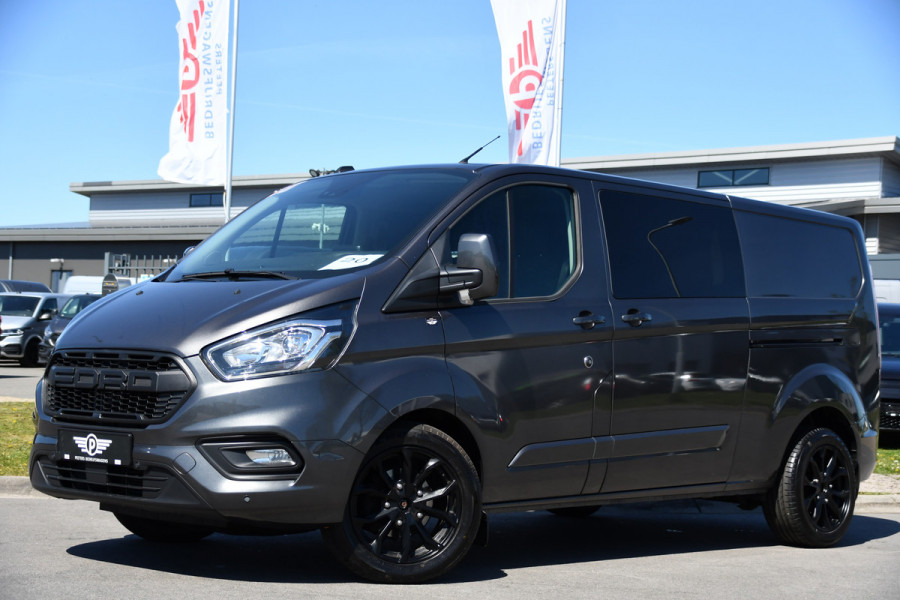 Ford Transit Custom 300 2.0 TDCI L2H1 Limited DC PB Edition Adaptieve Cruise, Camera, Carplay, LED, 2 x Schuifdeur, Automaat, Trekhaak, 130pk, Stoelverwarming, Dodehoek, Uniek!