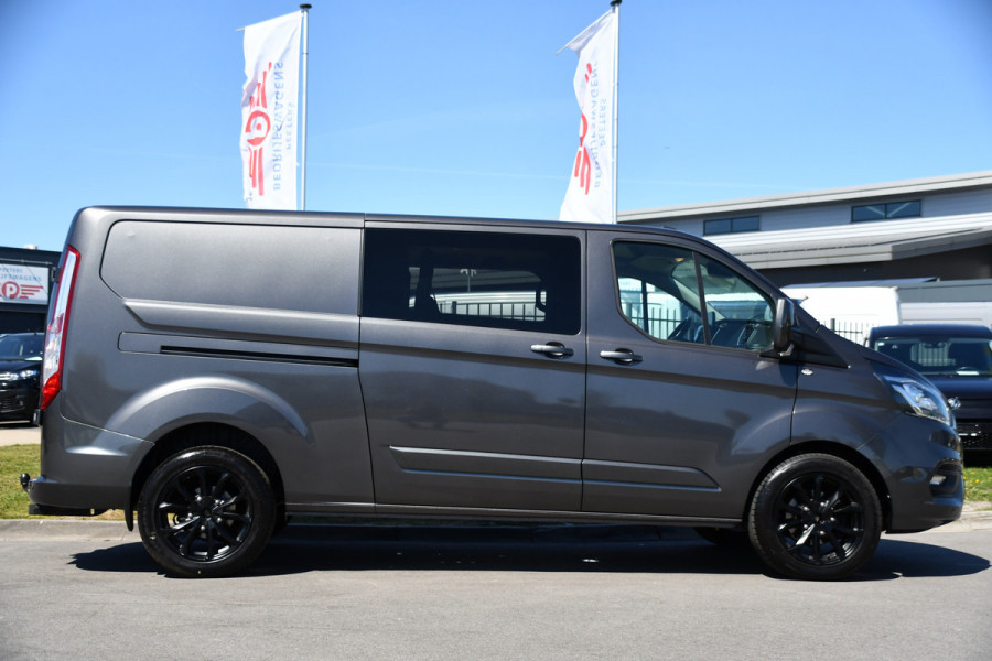 Ford Transit Custom 300 2.0 TDCI L2H1 Limited DC PB Edition Adaptieve Cruise, Camera, Carplay, LED, 2 x Schuifdeur, Automaat, Trekhaak, 130pk, Stoelverwarming, Dodehoek, Uniek!