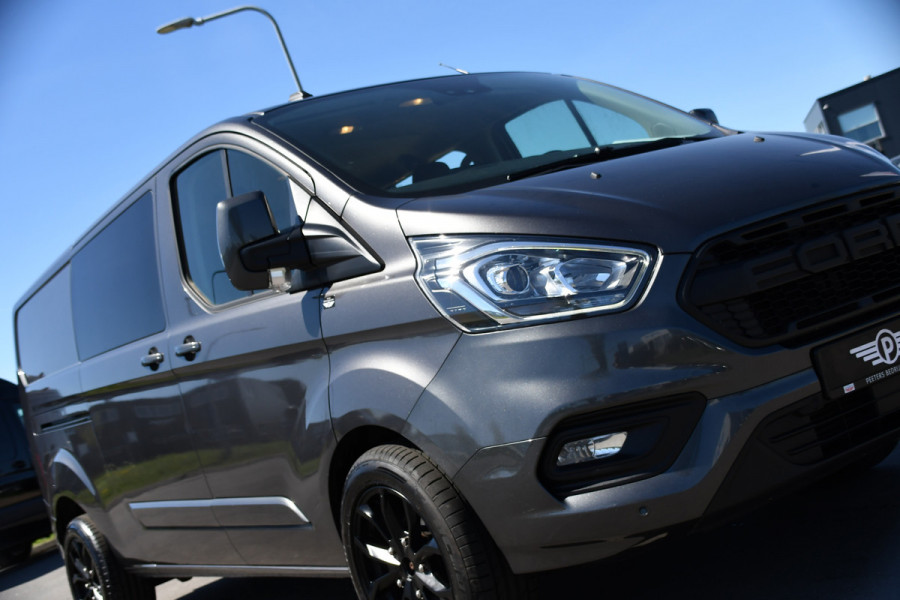 Ford Transit Custom 300 2.0 TDCI L2H1 Limited DC PB Edition Adaptieve Cruise, Camera, Carplay, LED, 2 x Schuifdeur, Automaat, Trekhaak, 130pk, Stoelverwarming, Dodehoek, Uniek!