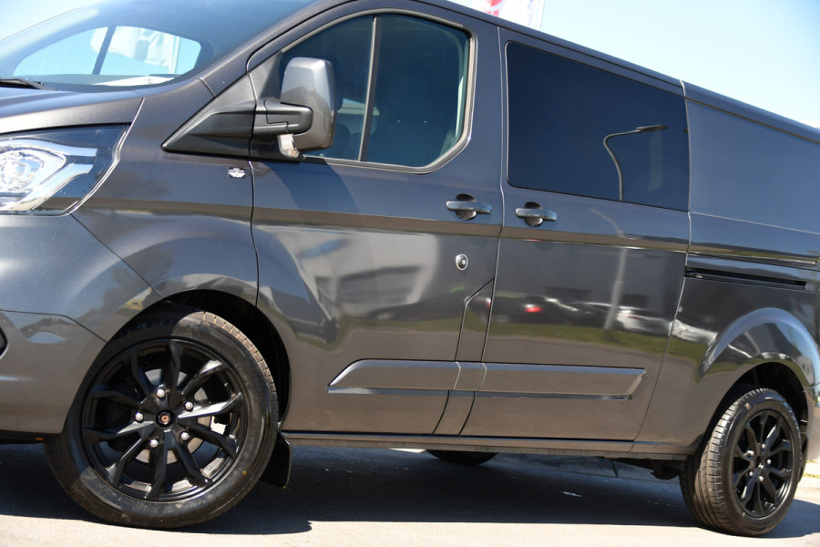 Ford Transit Custom 300 2.0 TDCI L2H1 Limited DC PB Edition Adaptieve Cruise, Camera, Carplay, LED, 2 x Schuifdeur, Automaat, Trekhaak, 130pk, Stoelverwarming, Dodehoek, Uniek!