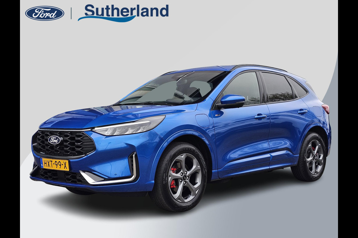 Ford Kuga 2.5 PHEV ST-Line X | Orig. NL Auto | Desert Island Blue | Winterpack | elektrische bedienbare achterklep | Full led | Adaptive cruise | Automatisch inparkeren etc.