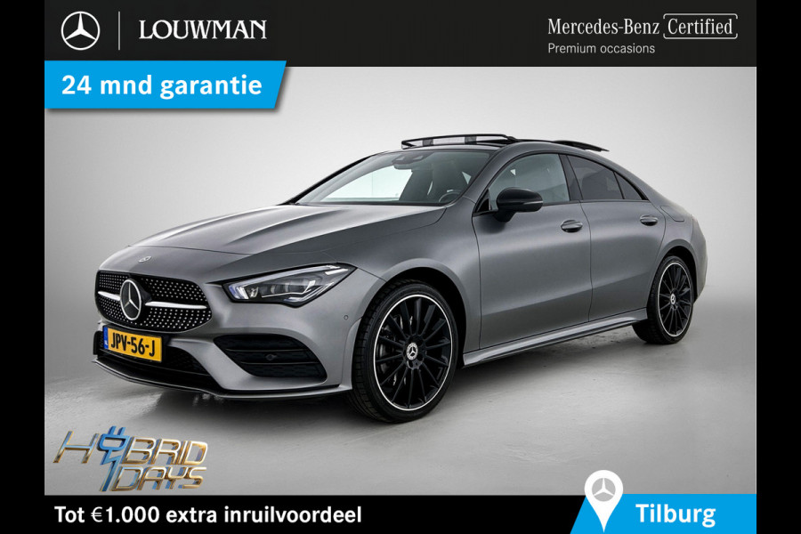 Mercedes-Benz CLA-Klasse 250 e AMG Plug-In Hybride AMG Line | Panorama Schuif-Kanteldak | 19 Inch AMG Velgen. Inclusief 24 maanden Mercedes-Benz Certified garantie voor Europa.
