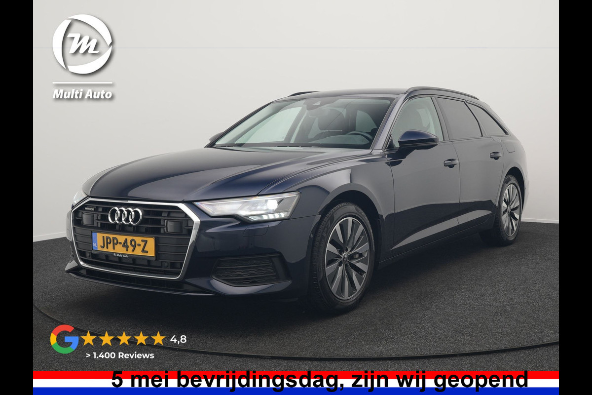 Audi A6 Avant 50 TFSI e Quattro Advanced edition PHEV 300pk Dealer O.H. | Adaptive Cruise | Lederen Sportstoelen Verwarmd | Stuur Verwarmd | Apple Carplay | Keyless | Virtual | Navigatie | DAB | Plug In Hybrid