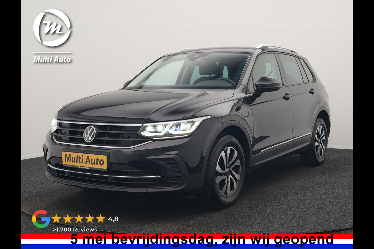 Volkswagen Tiguan 1.4 TSI eHybrid Active PHEV 245pk Dealer O.H. | Trekhaak Af Fabriek | Adaptive Cruise | 360 Camera | Sportstoelen & Stuur Verwarmd | IQ Light | Keyless | Sfeerverlichting | Apple Carplay | Blis | Navigatie | DAB | Plug In Hybrid |